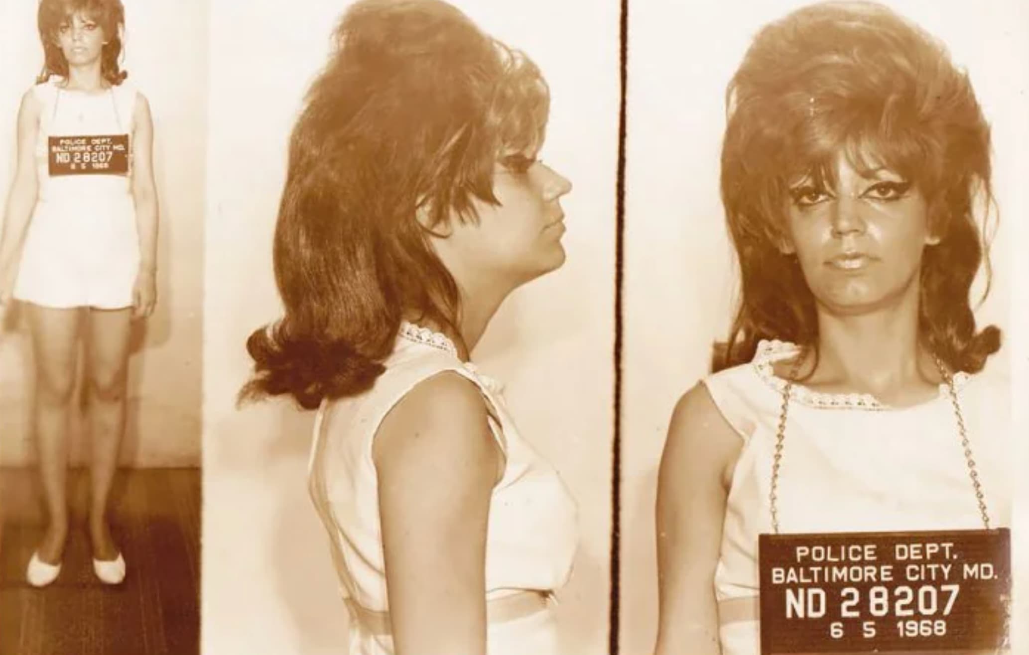 1960s women mug shot - Police Depe Baltimore City H Nd 28207 1908 Police Dept. Baltimore City Md. Nd 28207 65 1968